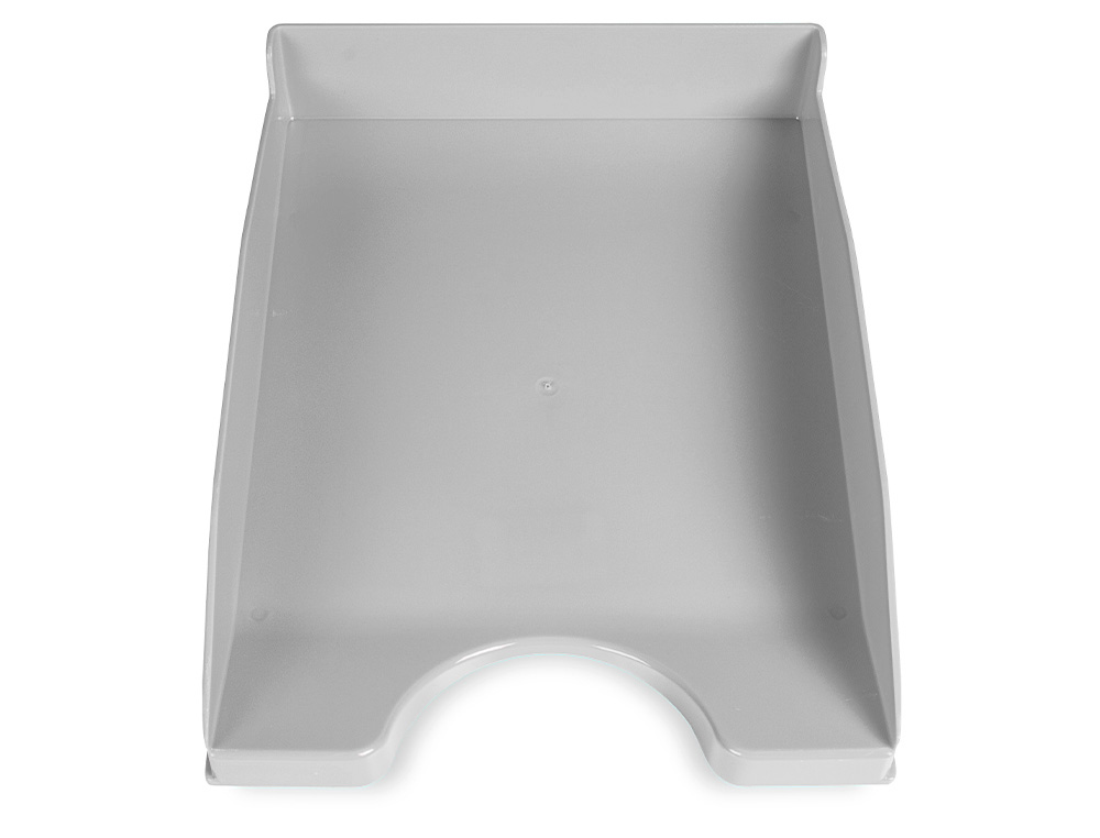 CORBEILLE  COURRIER Q-CONNECTPOLYPROPYLNE DOCUMENTS A4+ 240X320MM EMPILABLE 350X255X65MM COLORIS GRIS OPAQUE